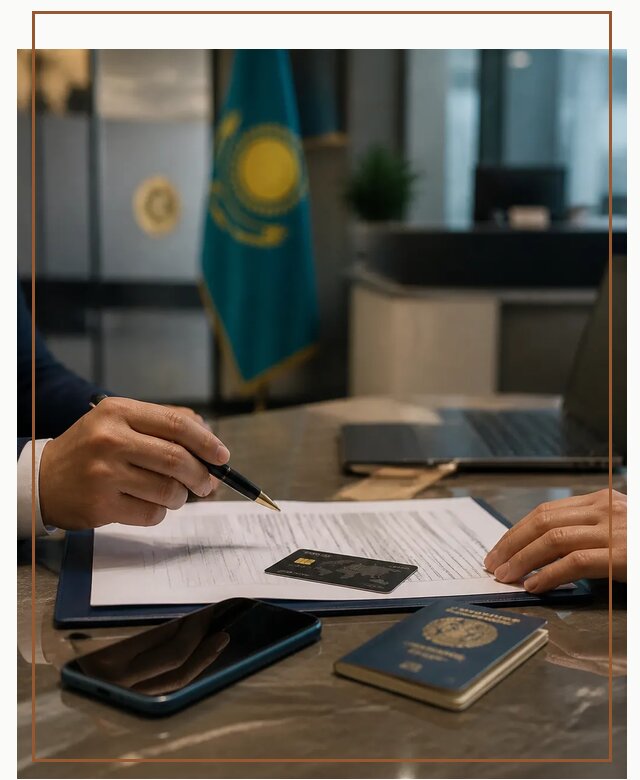 Открытие счета и банковской карты в Казахстане в Мончегорске